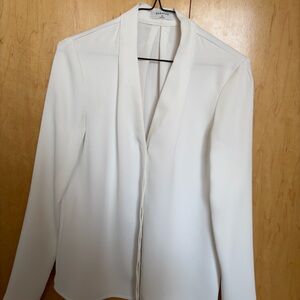 Aritzia Babaton Power Blouse White XS
